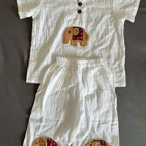 Pants + shirt for a 2-3 year old. No brand, from Thailand. NEW, no tags